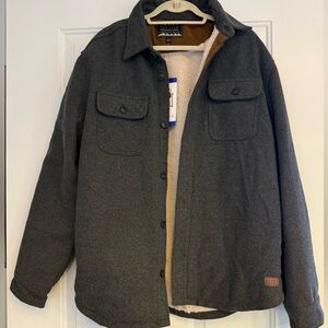 Jach’s New York Mens Sherpa-lined shirt jacket, Size Large, New With Tags